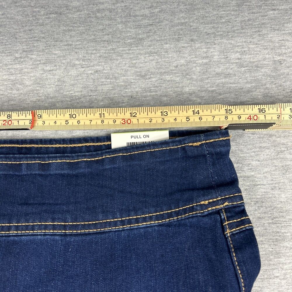 INC International Concepts Core Denim Pull On Straight High Rise MD Indigo 4/27 - Picture 10 of 11